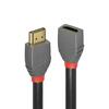 HDMI kaabel Lindy Anthra Line, 2.0, 0,5 m, must