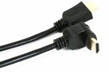Kaabel HDMI Omega OCHK34 1.4, 3 m, must, nurga all