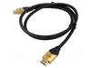 HDMI kaabel Qoltec 50354, v2.1, 1 m, kuldne