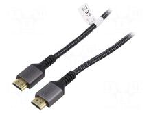 HDMI-kaabel Digitus DB-330200-010-S, 2.1, 1 m, must