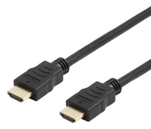 HDMI kaabel Deltaco HDMI-1030D-FLEX, 3 m, must