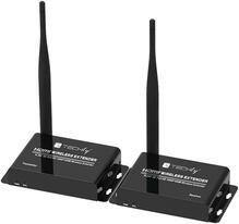 Juhtmevaba HDMI pikendusadapter Techly IDATA HDMI-WL55, Full HD 1080p 60Hz, 50 m, must