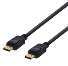 DisplayPort kaabel Deltaco DP-1020-K, 2 m, must, 4K UHD