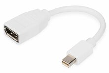 Adapterkaabel DisplayPort Digitus DB-340405-001-W, mini DP - DP, 0.15 m, valge