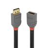 DisplayPort pikenduskaabel Lindy 1.4, 3 m, must