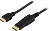 Kaabel DisplayPort - HDMI Deltaco DP-3010, 1 m, must