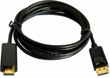 Kaabel Brackton DisplayPort Male - HDMI Male, 2 m, must