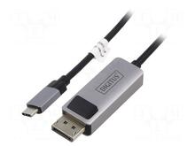 Adapterkaabel Digitus DB-300334-010-S USB-C to DisplayPort, 1 m, must