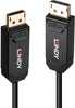 Kaabel DisplayPort Lindy Fibre Optic Hybrid 2.0 UHBR10, 40 m, must