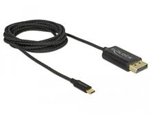 Kaabel USB Type-C - DisplayPort Delock 83710, 2 m, must