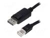 Kaabel Mini DisplayPort Qoltec 50434, 1.8 m, must