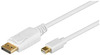 Kaabel Mini DisplayPort Goobay 52858, 1 m, valge, kullatud pistikud