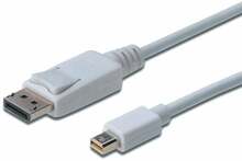 Kaabel mini DisplayPort Assmann 1 m, valge