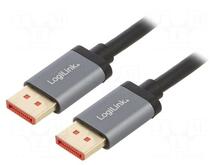 Kaabel DisplayPort Logilink CDA0106, 3 m, must/hall