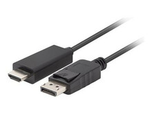 Kaabel Lanberg CA-DPHD-11CC-0018-BK DisplayPort to HDMI, 1.8 m, must