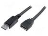 Pikenduskaabel DisplayPort Assmann 2 m, must