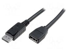 Pikenduskaabel DisplayPort Assmann 2 m, must