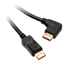 Kaabel DisplayPort Inline 17152L, 2 m, must, vasakpoolse nurga all