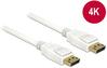 Kaabel DisplayPort Delock 84877, 2 m, valge
