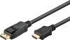 Kaabel Goobay 64836 DisplayPort 1.2 - HDMI 1.4, 2 m, must