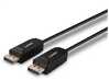 Kaabel DisplayPort Lindy 38525, 50 m, fiiberoptiline hübriid, DP 2.0, 40 Gbps, must