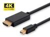 Kaabel Microconnect Mini DisplayPort - HDMI MDPHDMI1B-4K, 1 m, must