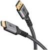 Kaabel DisplayPort - HDMI Goobay 65270, 3 m, must/hõbe