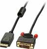 Kaabel DisplayPort - DVI-D Lindy 41491, 2 m, must