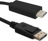 Kaabel DisplayPort Qoltec 50435 v1.2 - HDMI, 1 m, must
