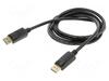 Kaabel DisplayPort Savio CL-136, 2 m, must