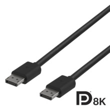 Kaabel DisplayPort Deltaco DP8K-1010-K, 1 m, must