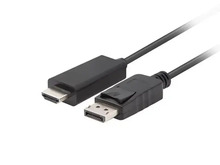 Kaabel Lanberg DisplayPort to HDMI CA-DPHD-11CC-0010-BK, 1 m, must