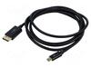 Kaabel USB-C - DisplayPort Goobay 75704, 1 m, must