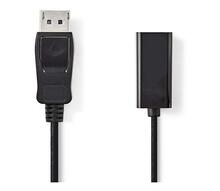 Kaabel DisplayPort - HDMI Nedis CCGP37150BK02, 0,2 m, must