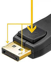 Kaabel DisplayPort Goobay Connector Cable 1.2, 3 m, must