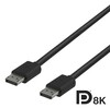 DisplayPort kaabel Deltaco DP8K-1020-K, 8K, DP 1.4, 2 m, must