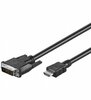 Kaabel DVI-D/HDMI Goobay 50580, 2 m, must