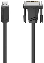 Kaabel HDMI-DVI Hama 002050180000, 1,5 m, must