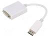 Adapter DisplayPort - DVI Gembird A-DPM-DVIF-03-W, 0.1 m, valge