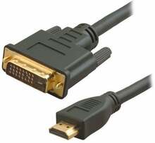 Kaabel HDMI - DVI-D Sharkoon, 3 m, must, 24+1