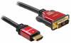 Kaabel HDMI-DVI Delock 84342, 2 m, punane