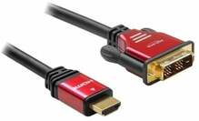 Kaabel HDMI-DVI Delock 84342, 2 m, punane