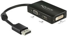 Adapter DisplayPort 	o VGA/HDMI/DVI DeLOCK, 0.16 m, must