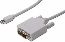 Kaabel DisplayPort mini - DVI Assmann, 2.0 m, valge