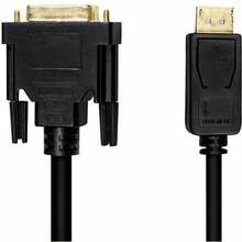 DisplayPort-DVI kaabel Logilink CV0131, 2 m, must