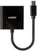 Adapter Mini DisplayPort - DVI Lindy 41736, aktiivne, must