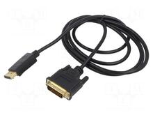 Kaabel HDMI-DVI Savio CL10, 1,5 m, must