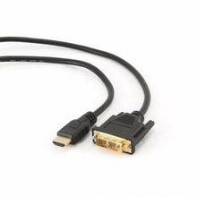 Kaabel HDMI-DVI Gembird CC-HDMI-DVI-10, 3 m, must