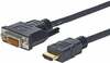 Kaabel HDMI-DVI Vivolink Pro, 5 m, must