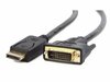 Kaabel DisplayPort - DVI Gembird CC-DPM-DVIM-6, 1,8 m, must